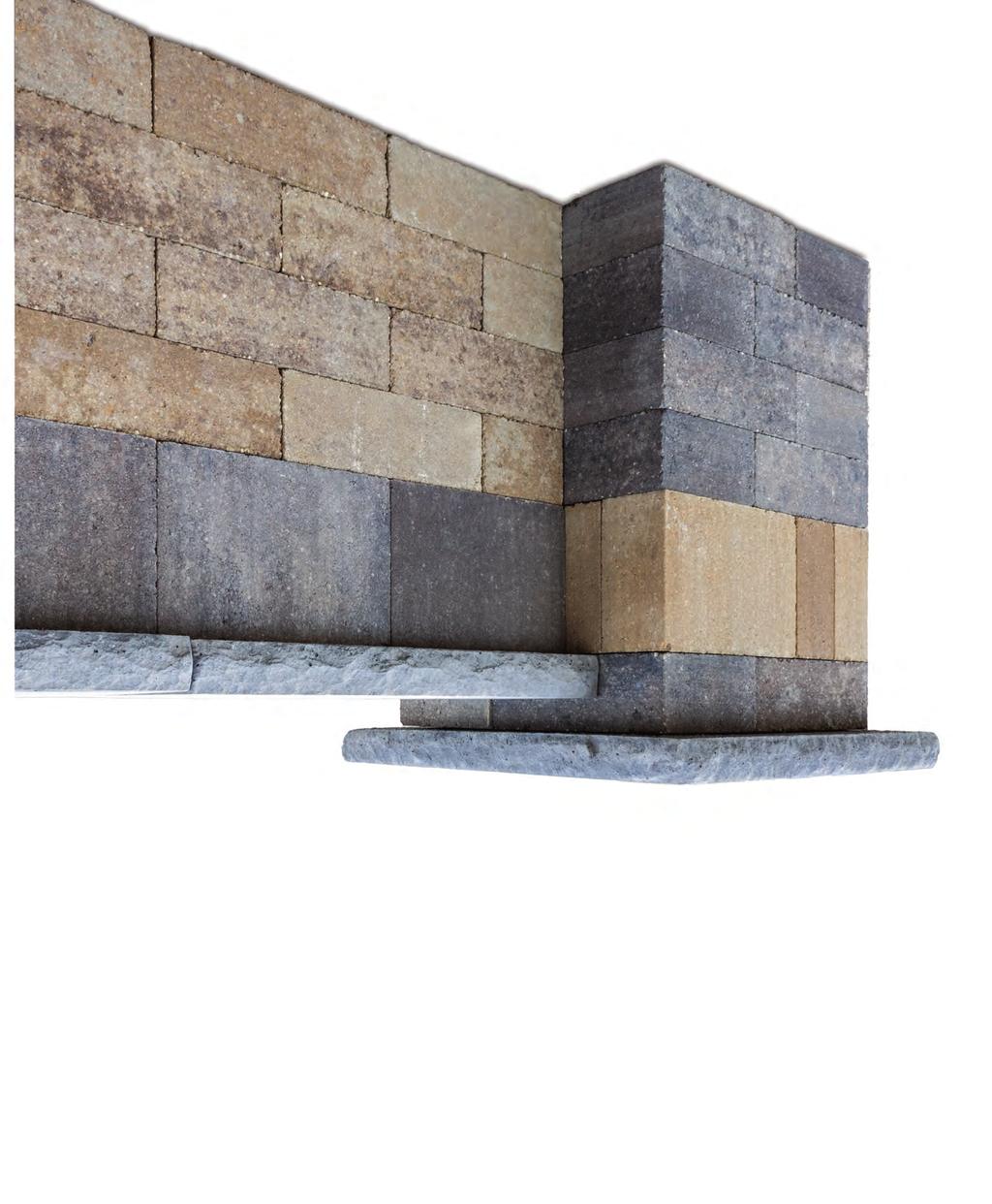 lakeland/riverland smooth Non-tumbled Lakeland blocks, ideal for accenting Cap with 3" or Chiseled Cap
