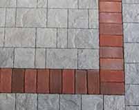 .. Combine pavers of contrasting colors and textures to create