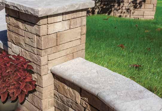 COPING, STEPS & EDGERS Esplanade Bullnose Coping & Cap APPLICATIONS Actual size & color may vary. Check with your local provider for availability and pricing.