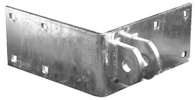 Galvanized 3/4" connector pin and hitch clip pin. Standard Grade Part #26531 Deck Plate Heavy Duty Deck Plate for use with.