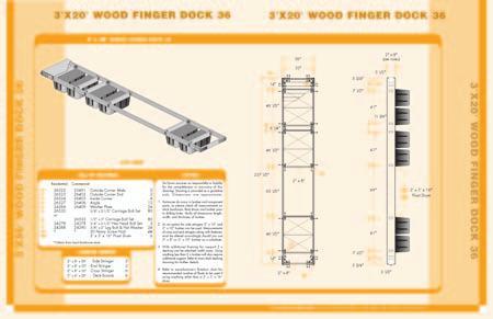 Tie Downs Wood Dock Plan Kit will show you the basics on building a lightweight and long lasting floating dock system.