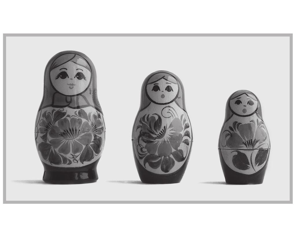 10 This photograph shows three Russian dolls. 4.5cm 3.
