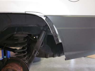 Remove trimmed bumper support bracket.