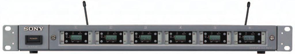 Tuners MB-806A* Tuner Base Unit U62-69 AU66 Front Panel: MB-806A with six WRU-806A/806B tuner units installed Accommodates up to six WRU-806A/806B for up to six channels of simultaneous operation