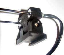 Slide two lights onto clamps and place over VE-19 as shown in detail below.