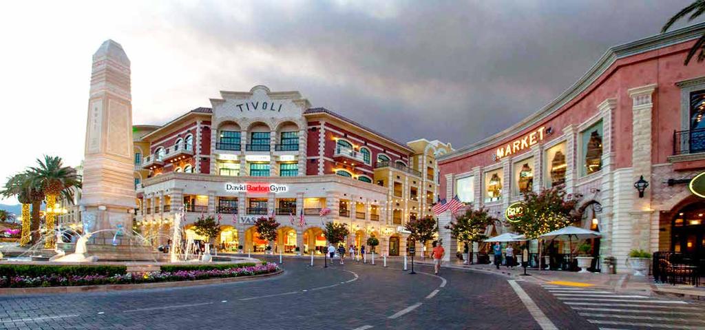 TIVOLI VILLAGE AT QUEENSRIDGE HAS SET A NEW STANDARD FOR MIXED USE DEVELOPMENTS IN LAS VEGAS AND ACROSS THE COUNTRY.