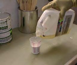 Use a paint stick to stir paint mixture thoroughly. 4.