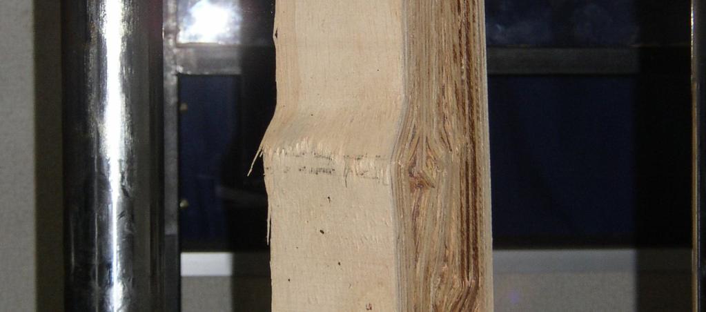 Such increment is also observed in the bending stress where rubberwood LVL (53.18 N/mm²) is 16.15% higher than solid rubberwood (44.62 N/mm²). However, on the contrary, the tensile stress of LVL (29.