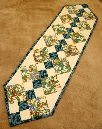 Item No. 28 Patchwork Table Runner Donated by: Fabric, Needlecraft and More 290mm x 1110mm Value: $50 Starting Bid: $20 Item No.