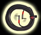 SC-2 25 foot 16 Gauge cable 90º ¼" - 90º ¼" Plugs with Hook and Loop Cable Lock 90º ¼" Plugs
