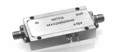 ACTIVE FREQUENCY DOUBLERS MODEL: MAX2M020040 Input frequency range Output frequency range Input power range Conversion loss Harmonic rejection Fundamental Odd harmonic 1 2 GHz minimum 2 4 GHz minimum
