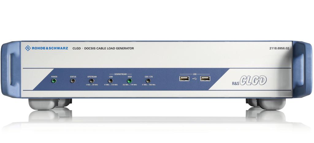 R&S CLGD DOCSIS Cable Load Generator At a glance The R&S CLGD is a multichannel signal generator for simulating a cable TV network with full channel loading.