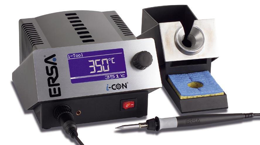 ERSA i-con Soldering Station Guaranteeing quality in a lead-free environment will put the greatest demands on hand soldering applications.