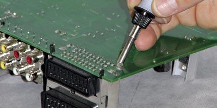From a repeatability standpoint, all solder joints should be made with the same temperature, e. g. the tip temperature must remain constant!