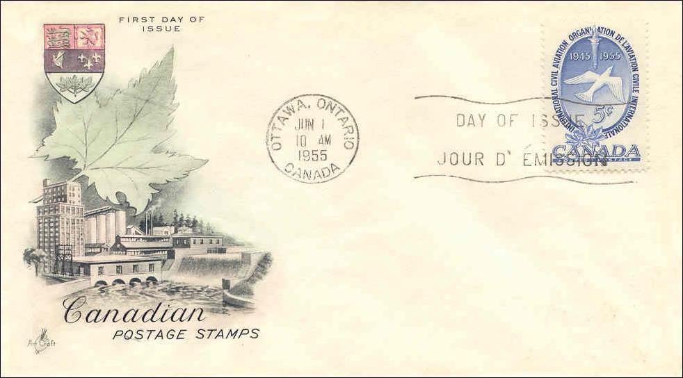 Figure 4: First day cover showing the quartered shield