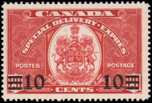 During the late 1930 s, in response to Nazi Gemany s aggression almost halfway around the world, a strong sense of patriotism was arising in Canada and a new series of Special Delivery-Exprès stamps