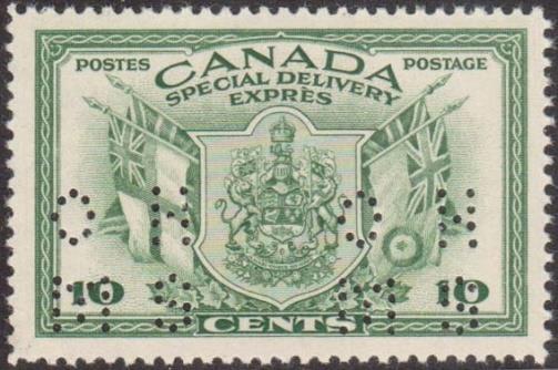 On 1 July 1942, along with the stamp issue of the highly patriotic WWII Effort series (Scott 249-262, Canada s contribution to the war effort of the Allied Nations), Canada also issued a special