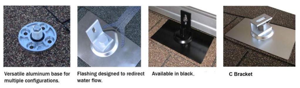 Roof Attachment Composite Shingle EZ Roof Mount Kit w/ L-Foot Save time, hassle, and callbacks by using EZ Roof Mount for any composite shingle roof.