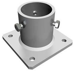 EZ SunBeam System Specific Components (Roof Mount) Aluminum Post Base Plate Kit Post Base Kits for 2.