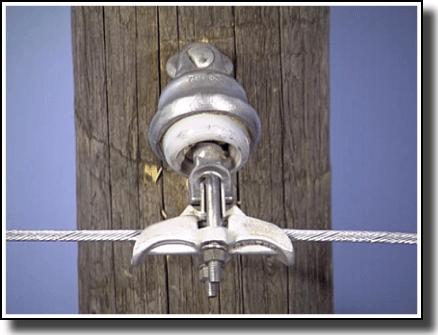 8 STUDENT TRAINING MANUAL is connected to the ground rod at the base of the pole. Insulated Shield Wire On some transmission lines, the shield wire is also used for communication purposes.