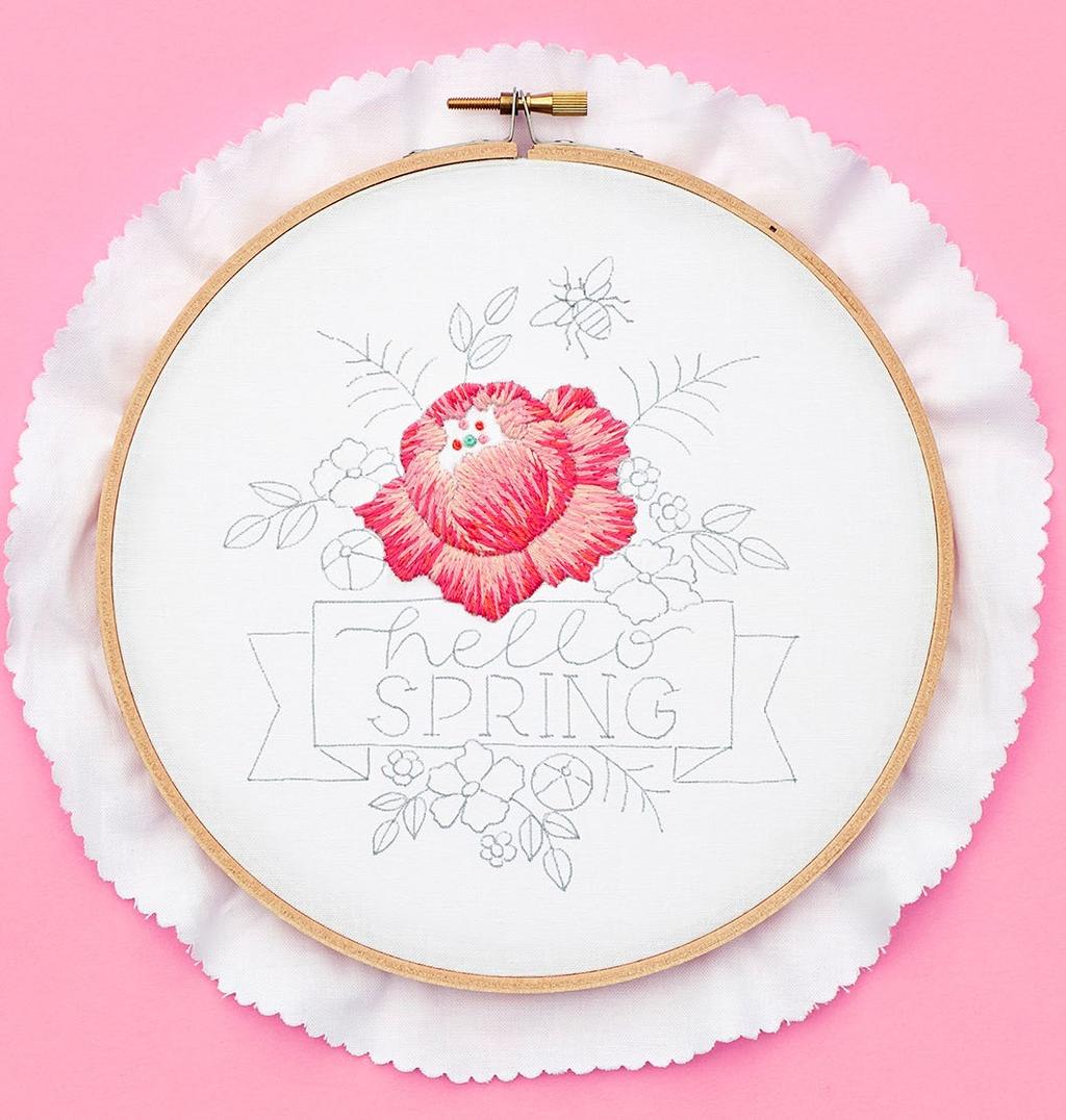 CREATE A SPRING EMBROIDERY HOOP: Day 1 PHOTOGRAPHY: ANNE OLIVER,