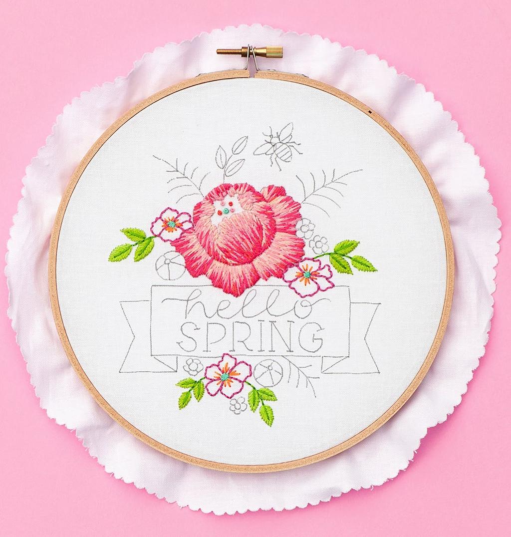 CREATE A SPRING EMBROIDERY HOOP: Day 2 PHOTOGRAPHY: ANNE