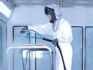only in order to maintain proper function of the spray gun, but also to increase the process