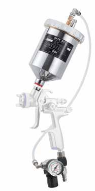 friendly application Sturdy hand-held spray gun for air-assisted airless application for highest requirements and