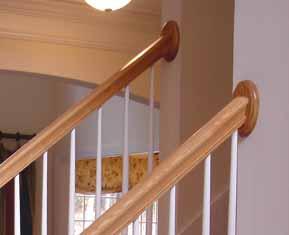 Secure wall rail to walls with handrail brackets. Be sure handrail brackets are anchored into studs through dry wall. 5.