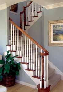 POST TO POST OVER THE POST Handrails in post-topost newel systems attach to block-top or box newels. These types of handrail systems require few, if any rail fittings.