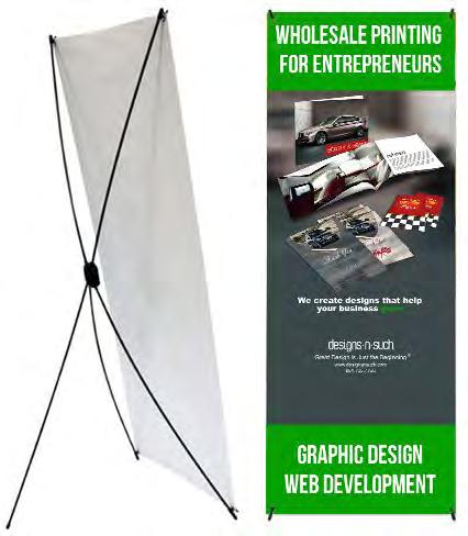 X Stand Banners Product Features The X Stand banner is the best lightweight and portable solution for your on-the-go display needs This