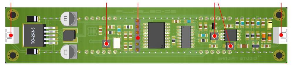 hand end of the board. The Low channel components are located on the other side of the PCB under the LED display. 2. MOUNTING DIMENSIONS 3. USING THE MODULE (A) PREPARATION 1.