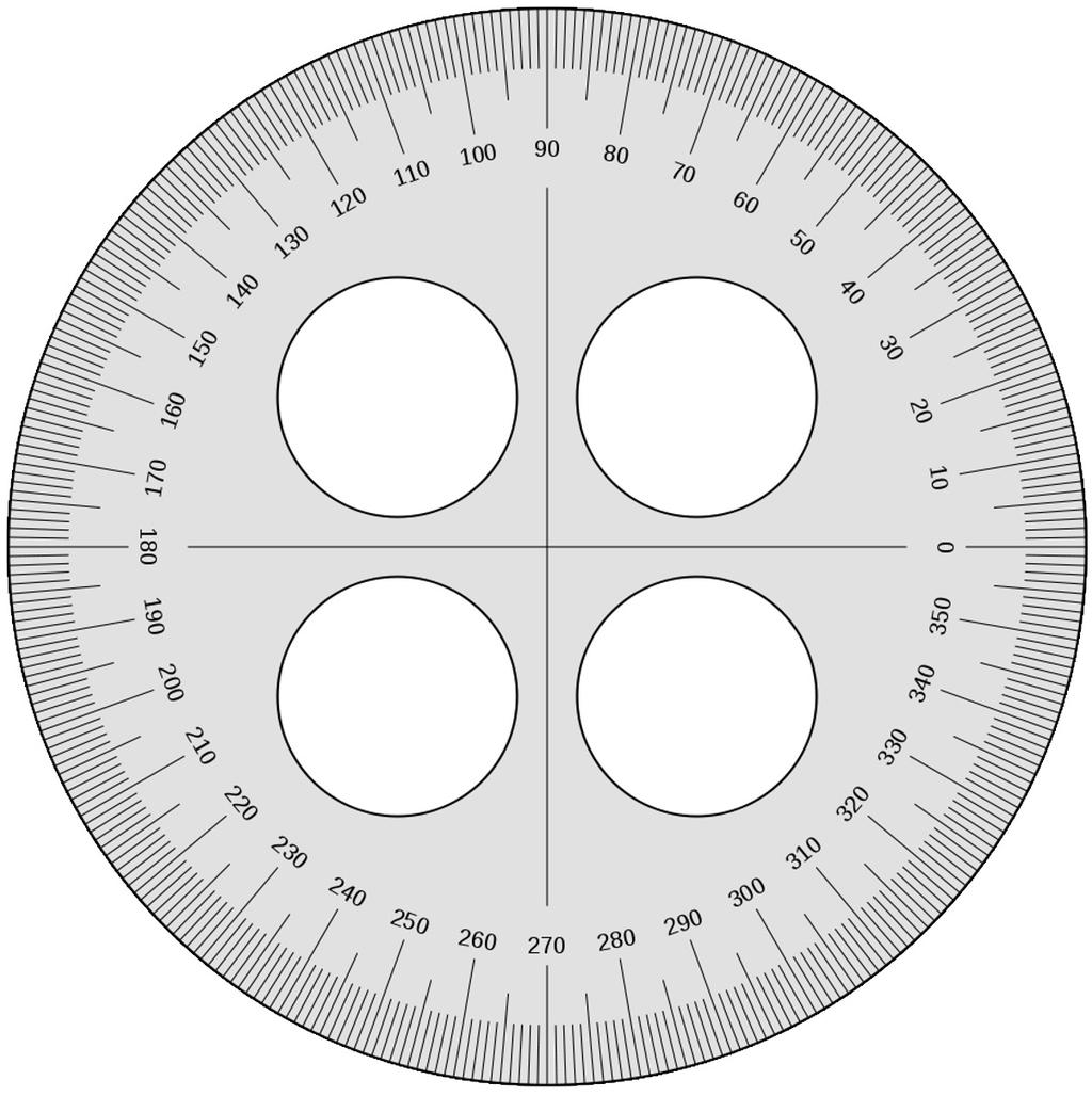 NYS COMMON CORE MATHEMATICS CURRICULUM Lesson 5 Template 4 circular protractor Lesson 5: Use a circular