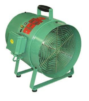 8 1020 Series Electric Axial Fans with protective grille on inlet side, 2118 cfm output 8 1620 0010 7" dia.