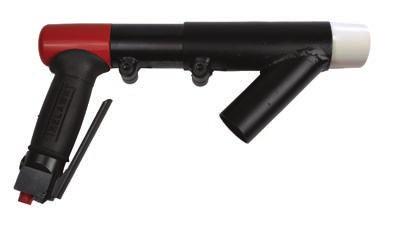 Power & Productivity Oversized piston with longer stroke Heavy-duty hardened anvil Inline Grip Chisel-tipped needles Low Maintenance & Less Downtime