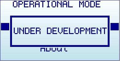 Operational Mode menu The menu display different functional modes available in your Analyzer. Use [Up] and [Down] arrow keys to select the desired mode and click on [Enter] to activate it immediately.