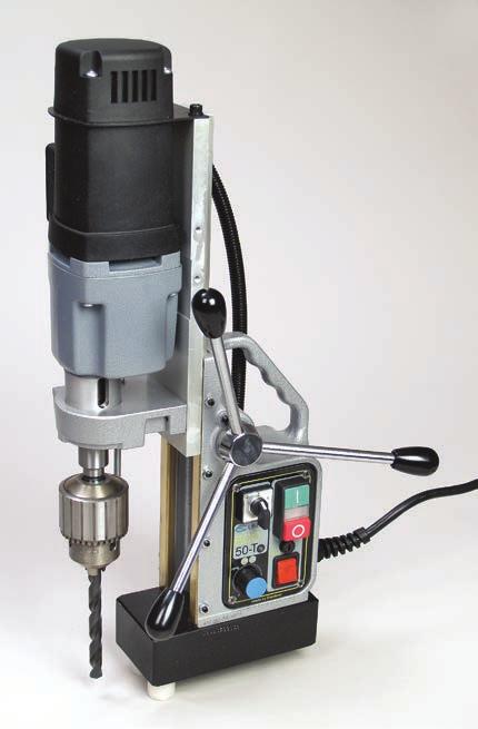 drill press with a 3 1/3 stroke for conventional twist drills. 6.5 6.
