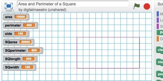 Think of how we can draw the rectangle with the width being drawn horizontally.