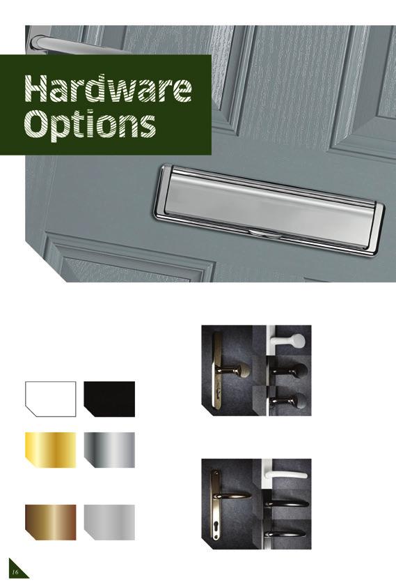 All of our hardware is available in 4 high quality finishes designed to compliment your home. Furthermore, all our hardware finishes come with a 10 year guarantee to give you total peace of mind.