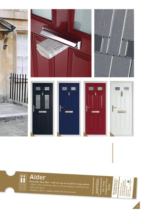 3 4 5 6 Alder The Alder range offers two classic styles to personalise the door.