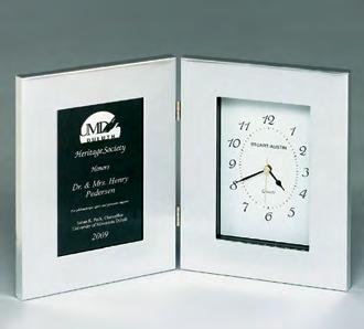Airflyte Clock & Gift Collection Polished Silver Aluminum Picture Frame with Black Velour Easel Back Polished