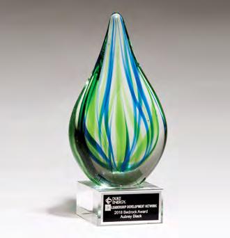 New Art Glass & Crystal Awards Blue and Green Art Glass award Art Glass Star Achiever Trophy 2266 4 x 8 $55.