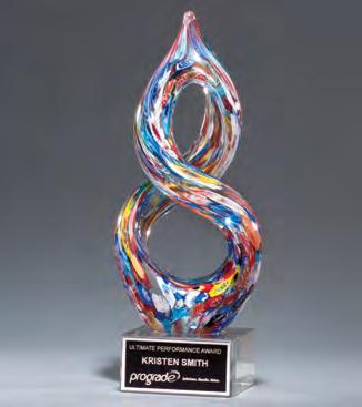 Multi-color Art Glass Award 2249 4 x 7.5 $55.50 2270 4 x 10 $58.