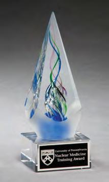 50 LASER ENGRAVABLE ALUMINUM PLATE Arrow-Shaped Art Glass Award with