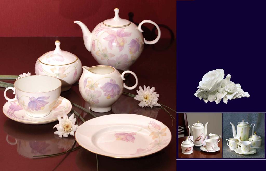 The White Nights Collection is the signature line of the fine bone china made by the Imperial