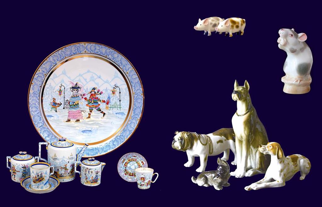 The Russian Style Collection represents the best of the porcelain designed by Alexei Vorobyevsky, one of the most gifted men to have worked with Russian porcelain.