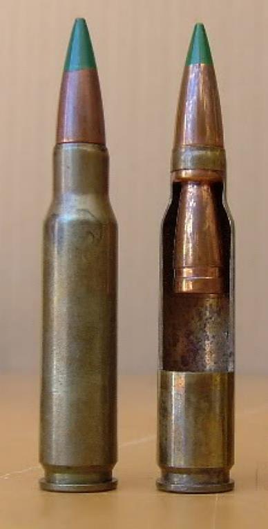 HISTORY Cartridge, 7.62mm Ball, Duplex, M198 USG Type-Classified 7.