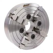 Extra Large Thru-Hole Scroll Chucks 3-Jaw Self-Centering Designed for pipe machining or pipe welding cut-off operations Front and Back Mount - Can be used on lathes, rotary tables and welding devices