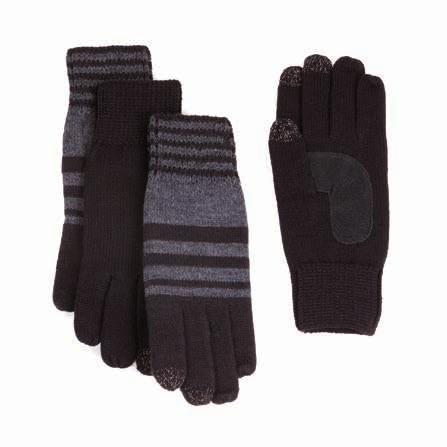86169 Nep Knit Leat her Glove Invisible Smartouch technology on