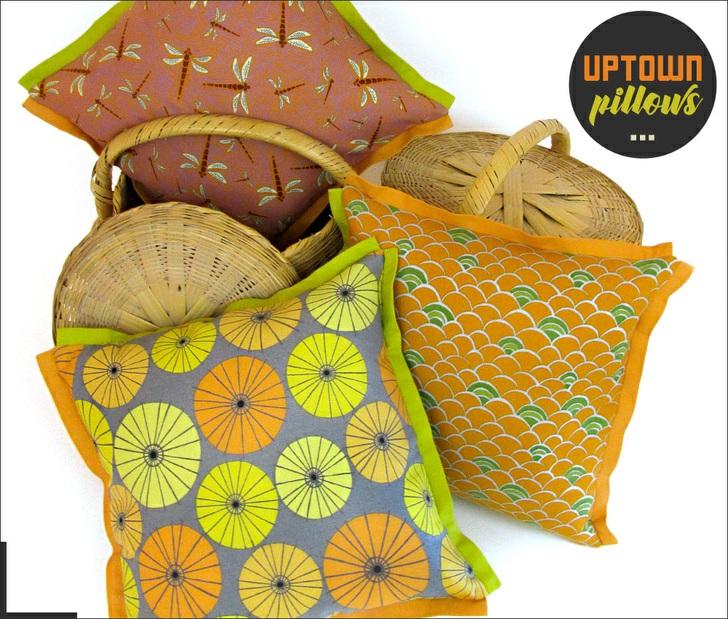 Published on Sew4Home Uptown Pillow Trio: 9-Patch and Triangle Squares with Flange Accents Editor: Liz Johnson Wednesday, 17 May 2017 1:00 Is your sofa looking at you with big, sad eyes?